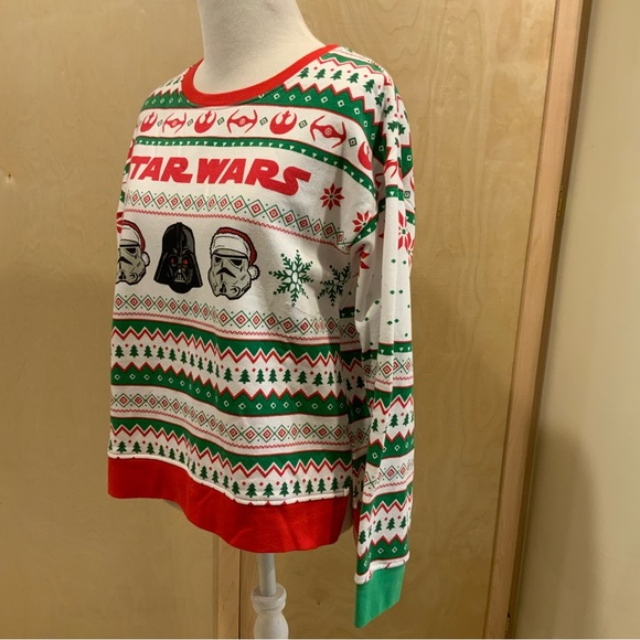 Star Wars Christmas Holiday crew neck Size small AWESOME! - Picture 3 of 6